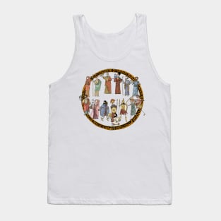 Greek Myth Comix - the Olympians in Colour! With tondo. Tank Top